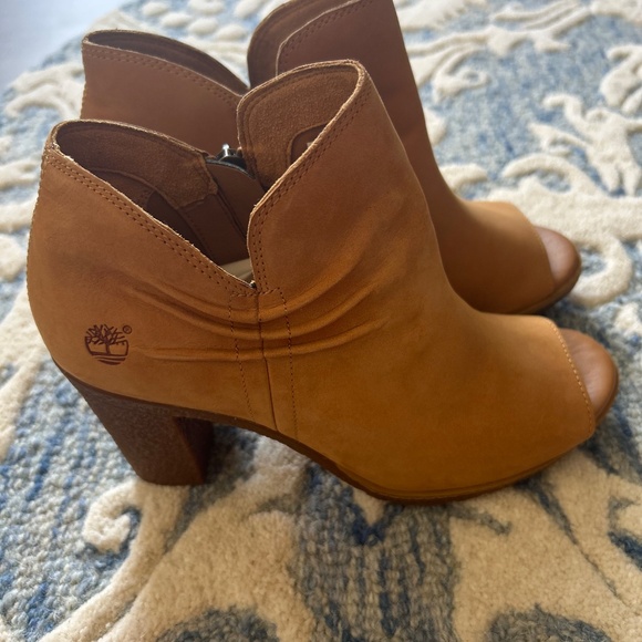 NWOT Timberland Glancy Ruched Peep Toe Heel - Picture 3 of 4